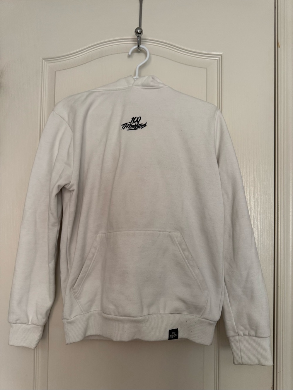 100 Thieves White Pullover Hoodie - Men's Casual Hoodie
